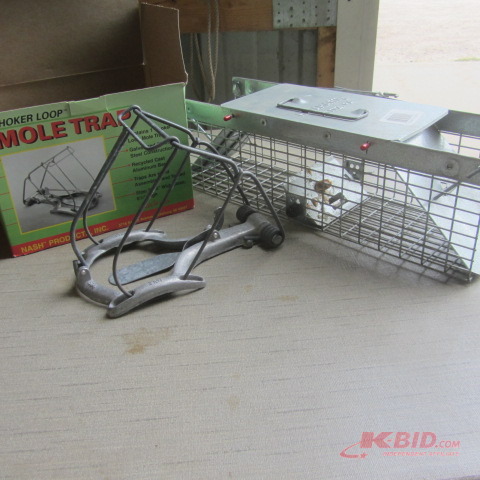 lot 91 image: Live, Mole Traps