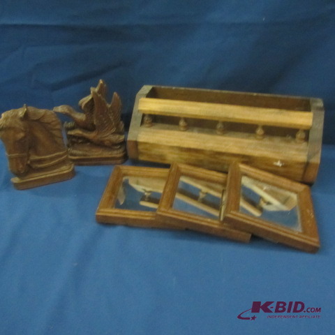lot 134 image: Mirrors, Letter Box, Bookends