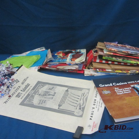 lot 136 image: Gift Bags & Wrap, Calendars
