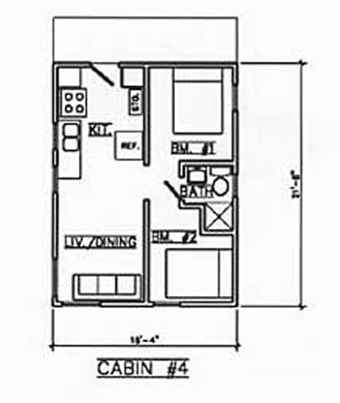 Cabin # 4 for 4 nights on the lake June 27 -July 1