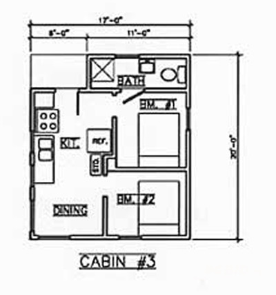 Cabin # 3 flexible long weekend Aug 6 - Aug 10