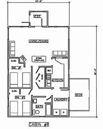 Cabin # 8 for 3 nights on the lake June 29 - July 2