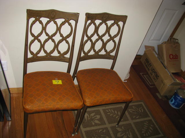 Kool orange dining room chairs