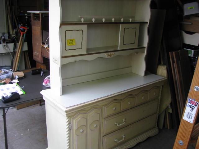 French Provincial dresser with a hutch