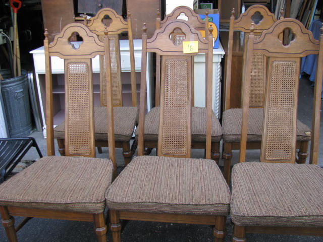 six dining room chairs