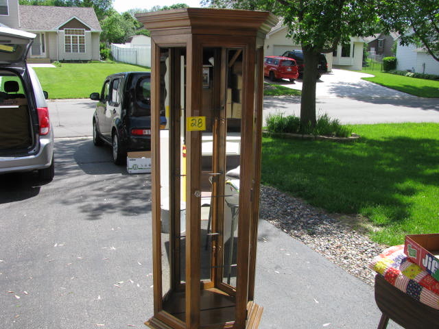 Lighted curio cabinet