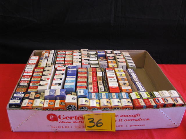 145 electron tubes new in the box