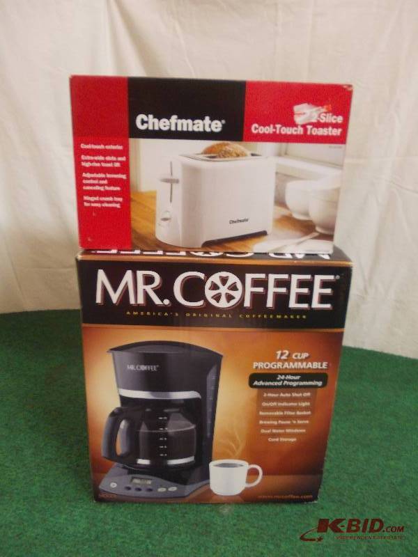 Coffee Maker & NEW Toaster