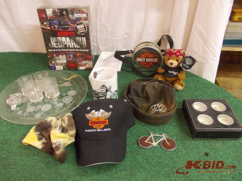 Harley Davidson Platter, Mugs, More
