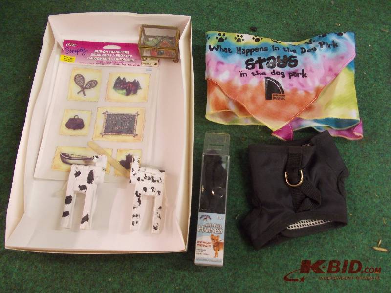 Box Lot - Small Dog Vest, Leash, Bandana