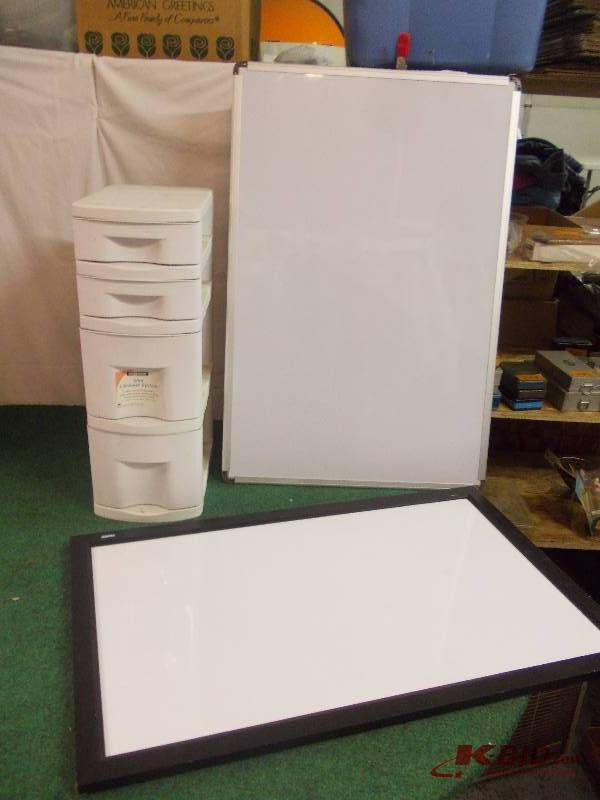 2-White Boards (Dry Erase), 4-Drawer Organizer