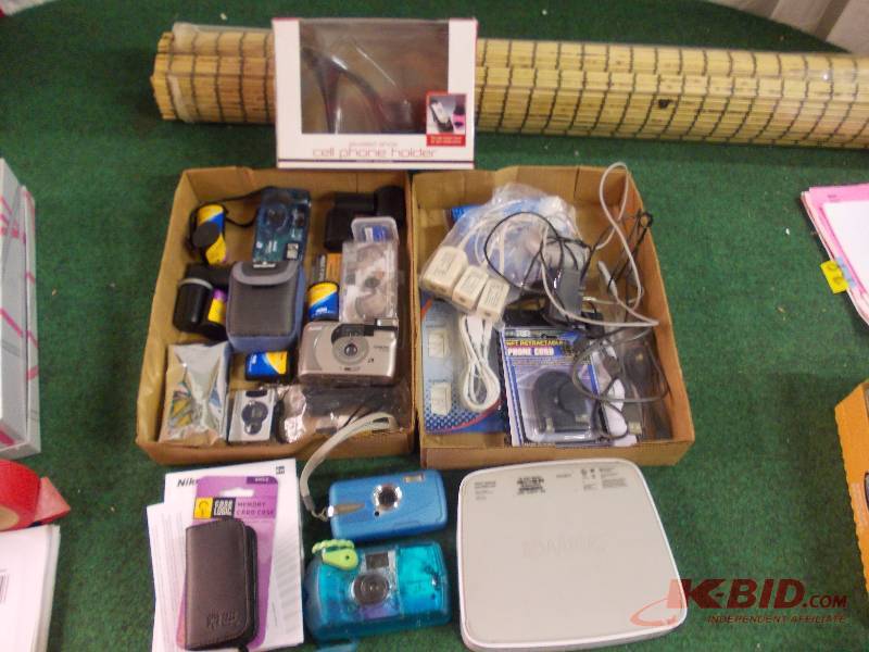Box Lot - High Heel Cell Phone Holder, Cameras, Computer Related, Router, More