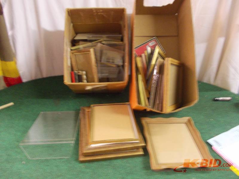 2-Boxes Full Of Assorted Picture Frames