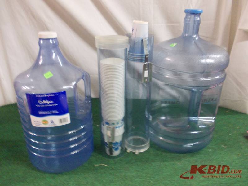 5-Gallon & 3-Gallon Water Jugs, 2-Cup Dispensers