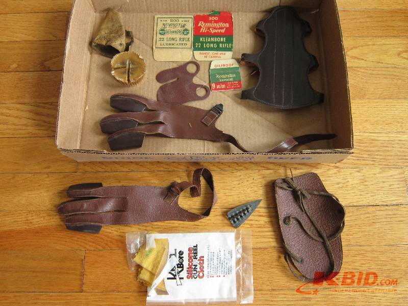 Lot of vintage archery supplies, ar...