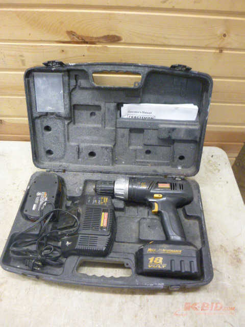 lot 155 image: Craftsman 18 Volt Cordless Drill