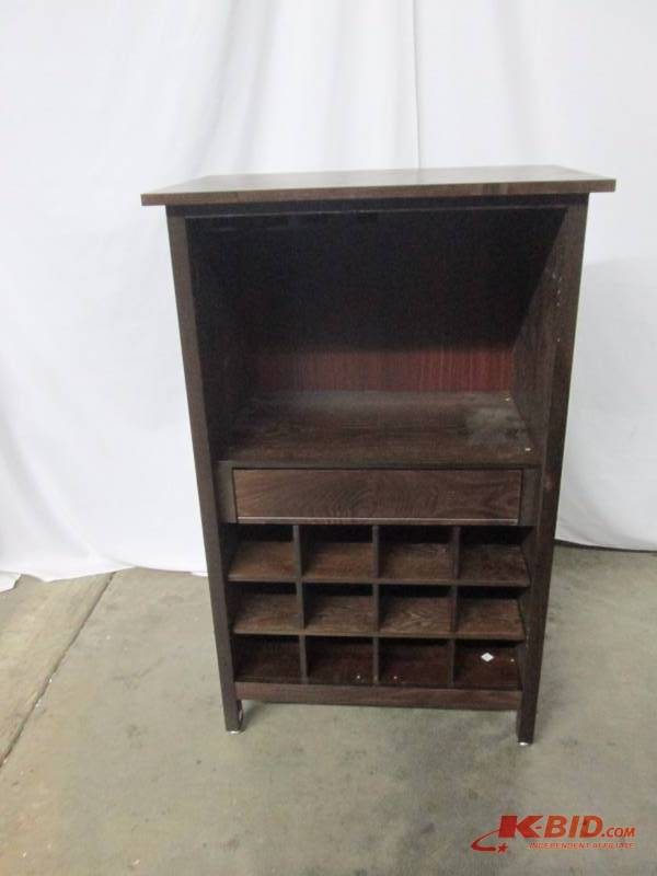Alcove Liquor Cabinet in Dark Walnut