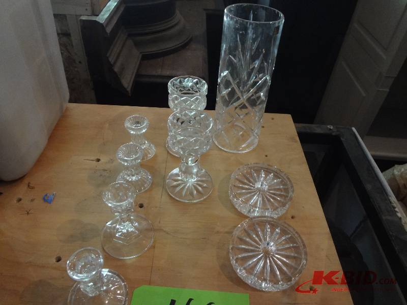 Lot of Glass Candle Holders