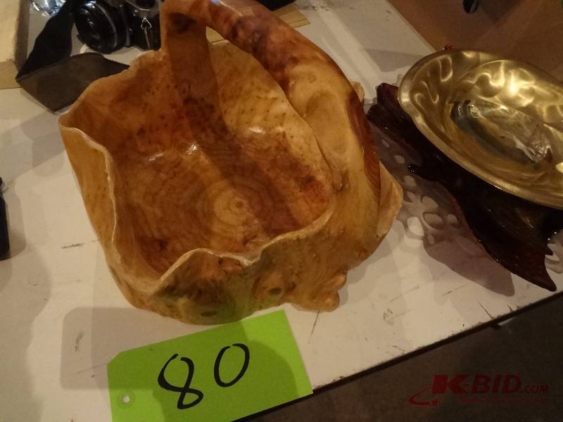 One Piece Wood Basket