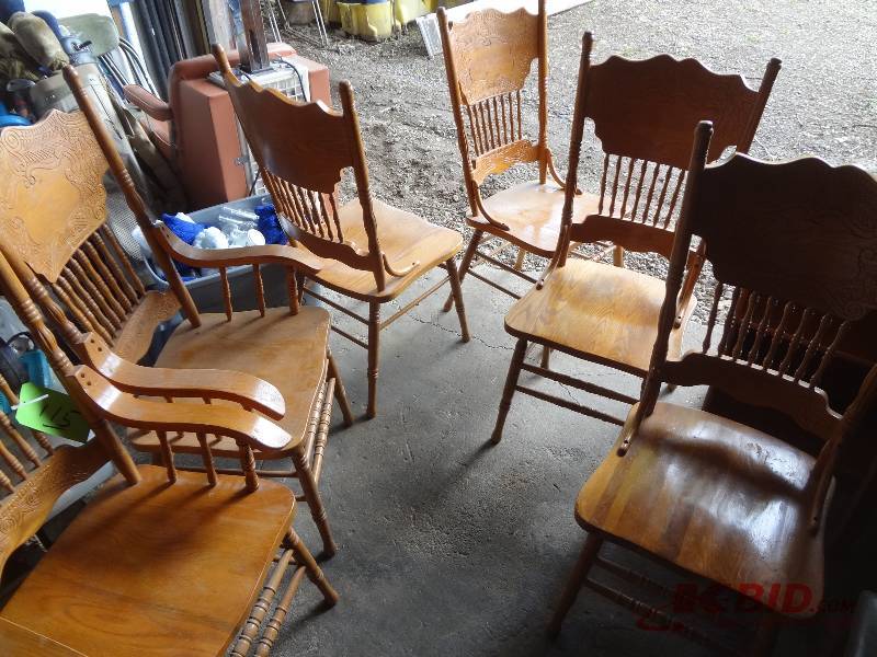 Ornate Oak Chairs