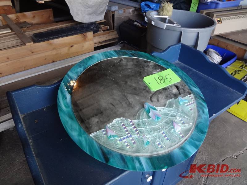 Custom Art Glass Mirror