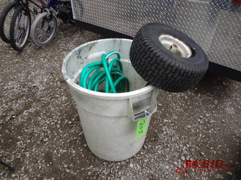 Garbage Can,Hose, Axel wtires