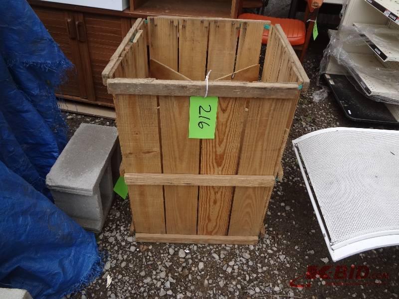 Divided Wooden Crate