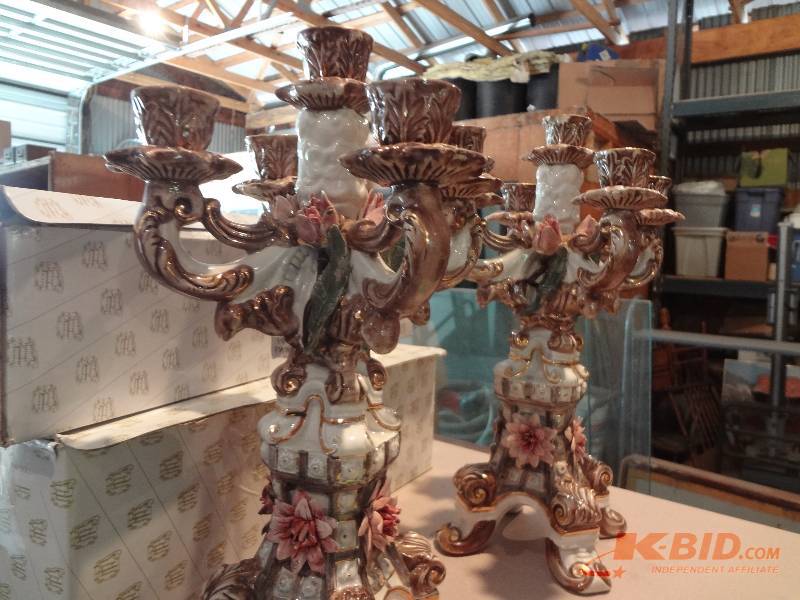 Italian Benrose Candle Holders