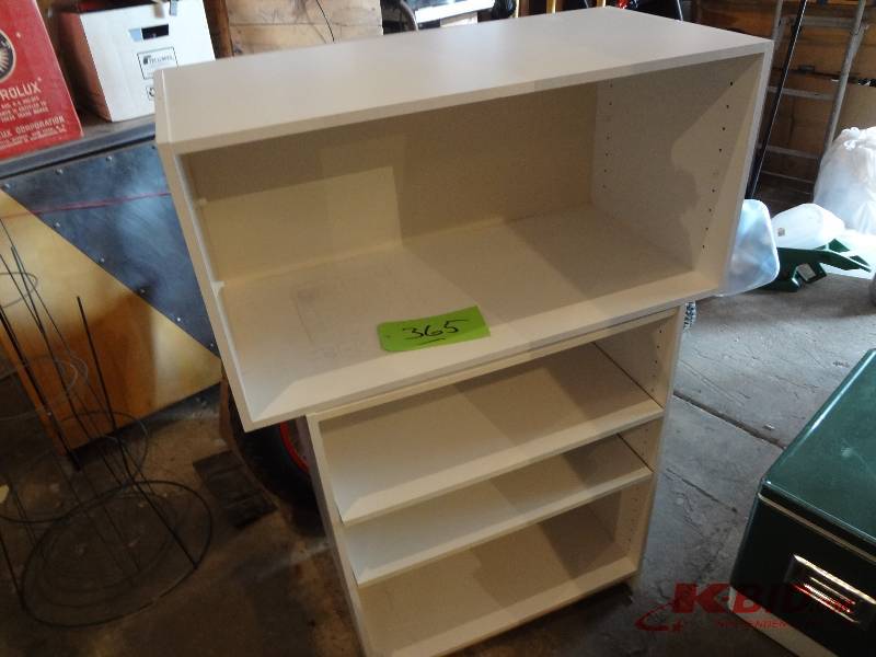 Pair White Shelves