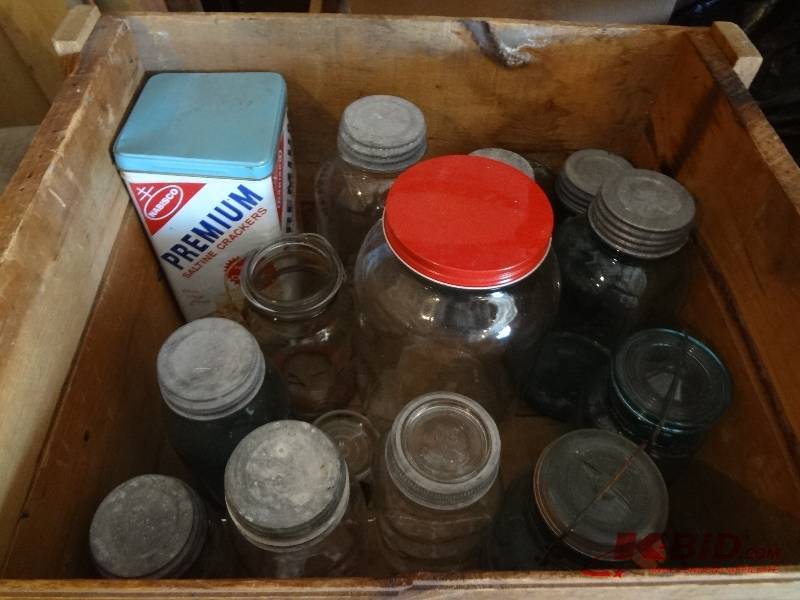 Crate of Old Jars