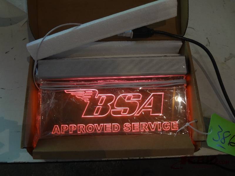 BSA Motorcycle Sign
