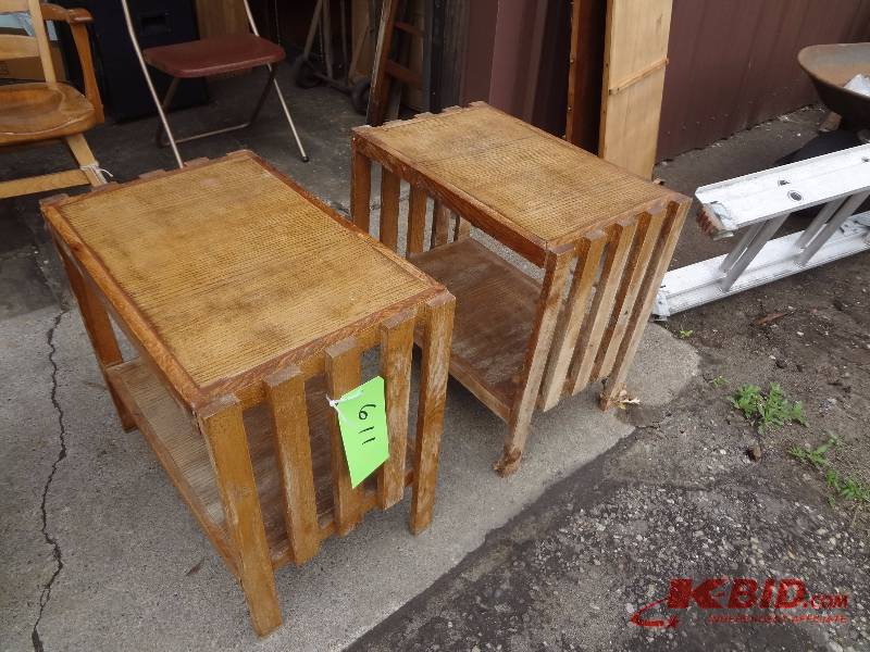 Pair of Mission Style End Tables