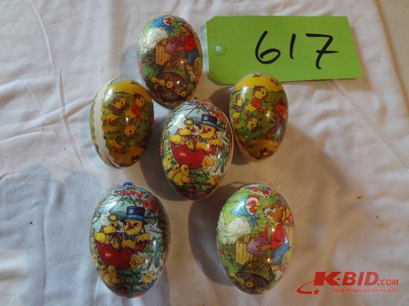 Lot of Old Paper Eggs