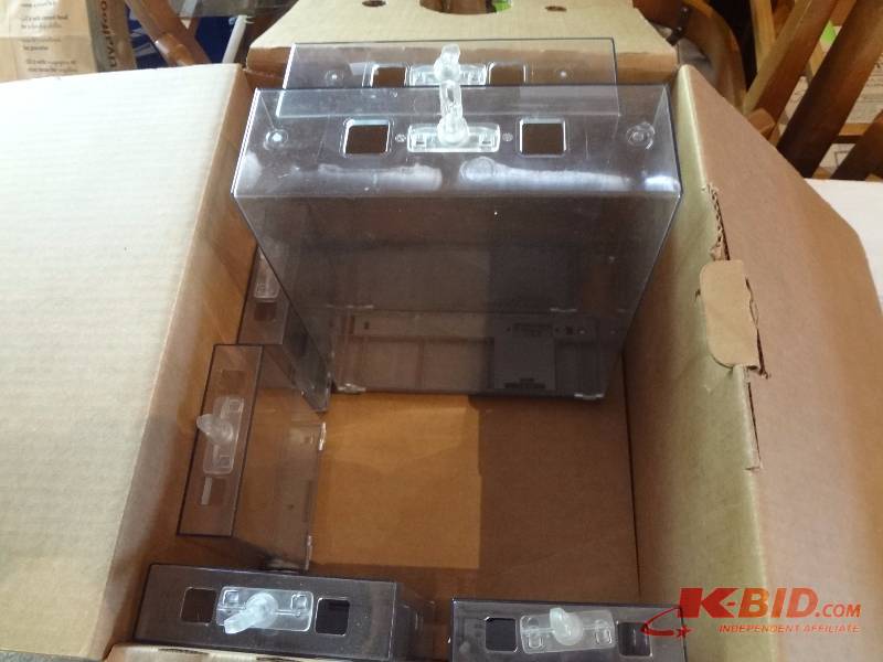 Lot of Locking Display Containers