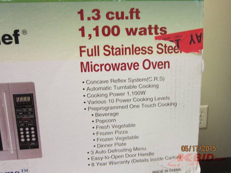 Magic Chef 1.3-Cubic Foot Digital Microwave, Stainless