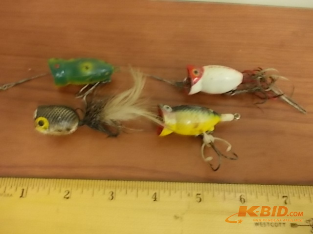 lot 53 image: 2-Hula Poppers, 2-Other Lures