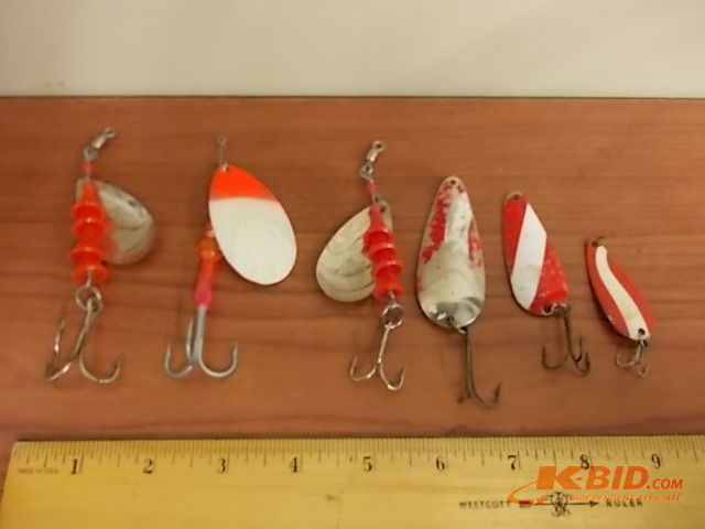 lot 55 image: 6-Lures (Tee Spoon & Others)