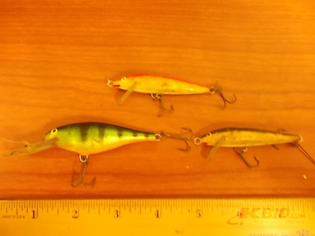lot 32 image: 3-Rapala Lures