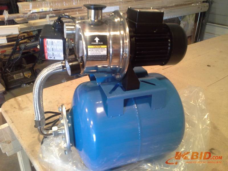 1 HP Shallow Well Pump with Stainless Steel Housing 920 GPH