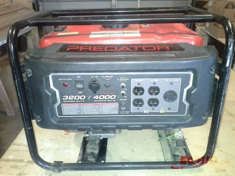 4000 Peak3200 Running Watts, 6.5 HP (212cc) Generator