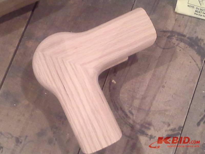 Oak Handrail Quarter Turn With Cap