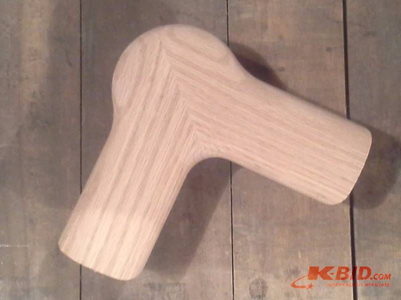 Oak Handrail Quarter Turn With Cap
