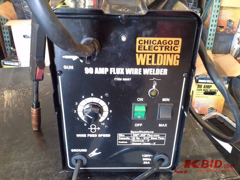 90 Amp-AC, 120 Volt, Flux Cored Welder