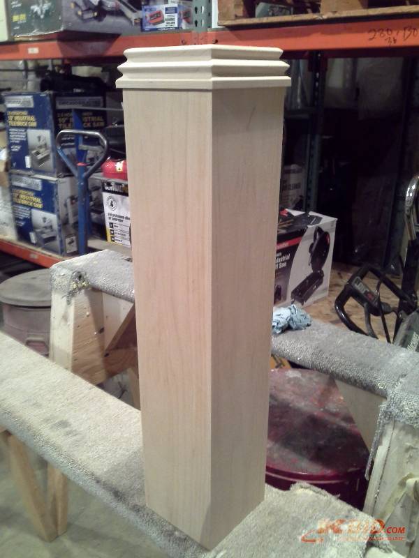 Hard Maple  Sleeve For Newel Post