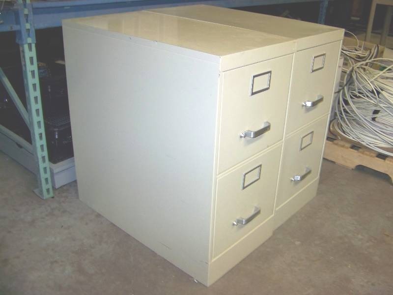 (2) Metal, 2-Drawer, File Cabinets