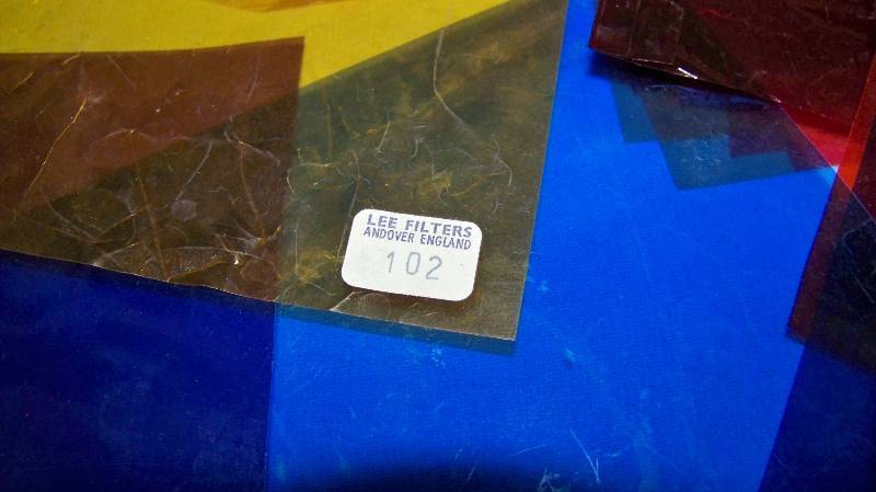 LEE Filters and Cinequipt, Color Lighting Filters  Gel Sheets