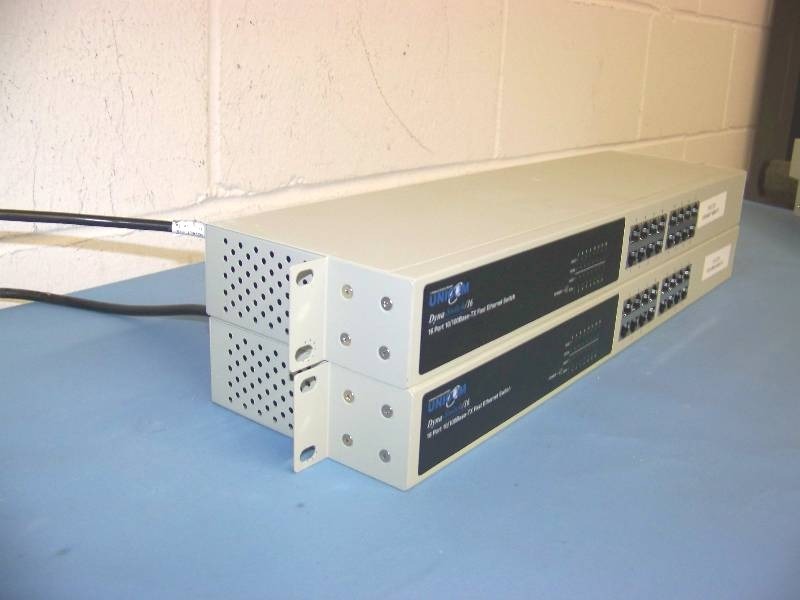 (2) Unicom, Dyna-Switch16, Fast Ethernet Switches