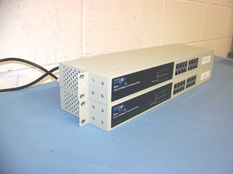(2) Unicom, Dyna-Switch16, Fast Ethernet Switches