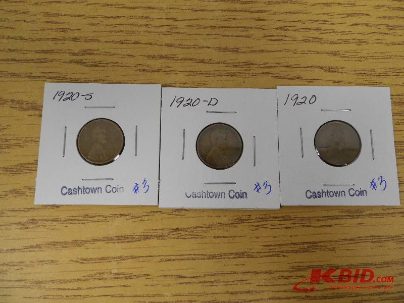 P, D, & S Wheat Cents