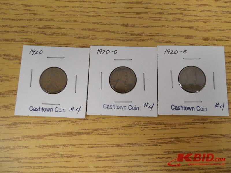 P, D, & S Wheat Cents